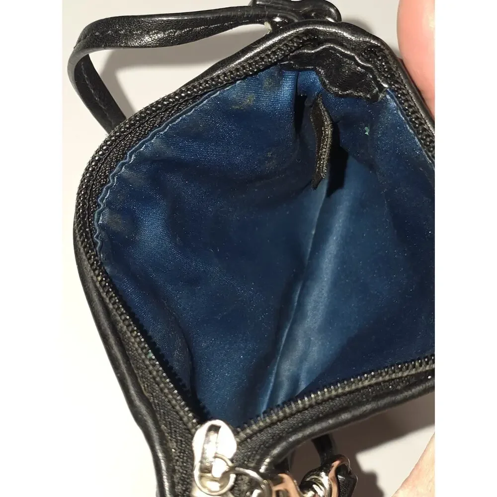 Coach Madison Op Art Wristlet Blue Interior Hang Tag
